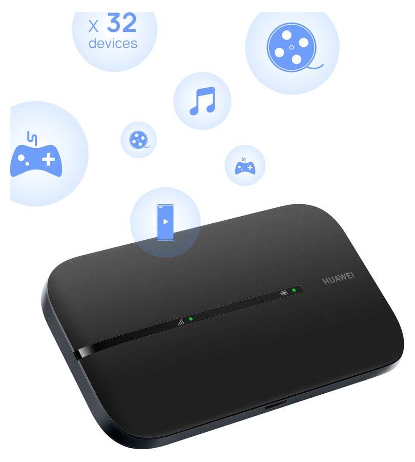 Преносим Рутер за Мобилен Интернет, Huawei 4G Mobile WiFi 3 E5783-230a (2.4-5GHz), Черен (6)