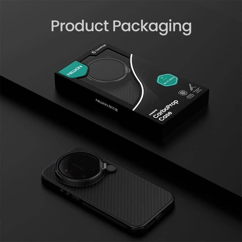 Magsafe Калъф за Xiaomi 17 Ultra, Nillkin CamShield CarboProp Mag Case, Черен (11)