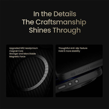 Magsafe Калъф за Xiaomi 17 Ultra, Nillkin CamShield CarboProp Mag Case, Черен (7)