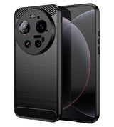 Противоударен Калъф за Xiaomi 17 Ultra, Premium Carbon Case, Черен