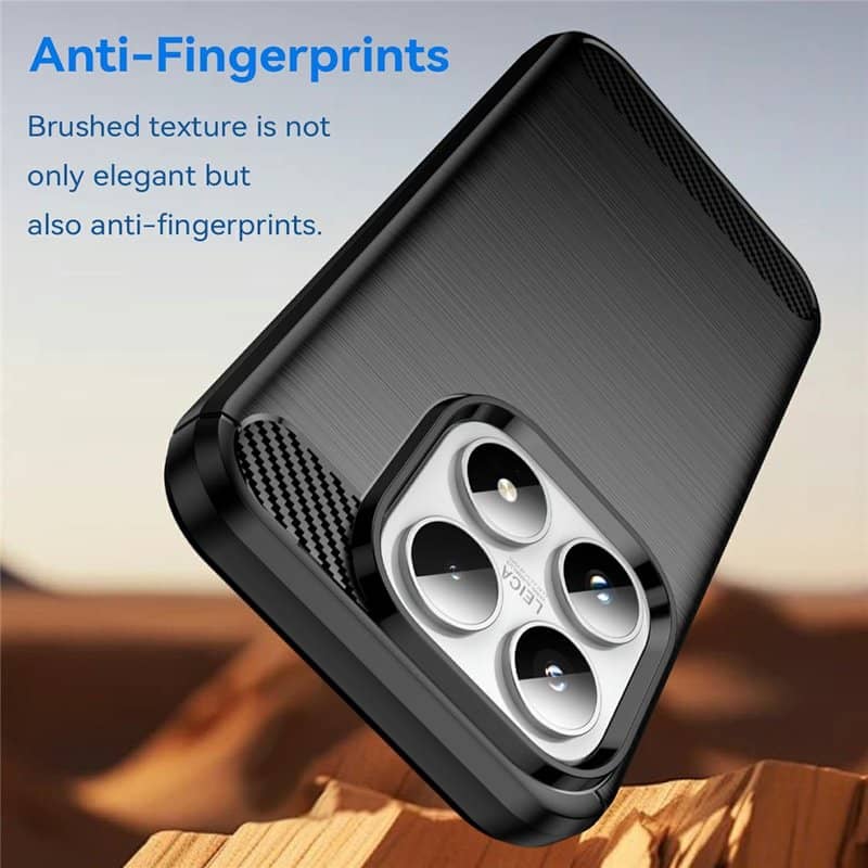 Противоударен Калъф за Xiaomi 17, Premium Carbon Case, Черен (7)
