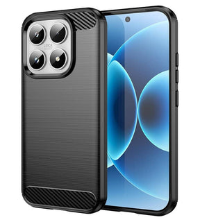 Противоударен Калъф за Xiaomi 17, Premium Carbon Case, Черен