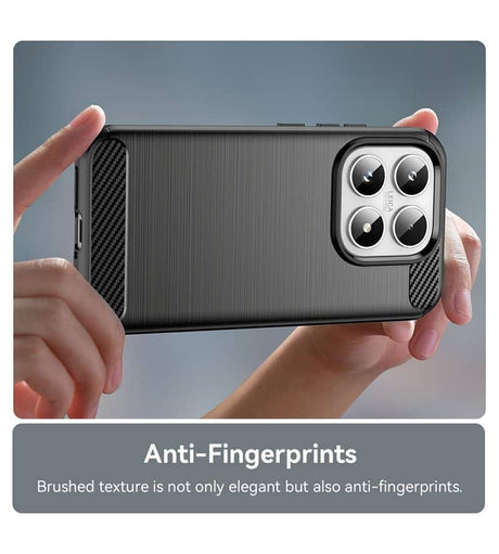 Противоударен Калъф за Xiaomi 17, Premium Carbon Case, Черен (5)