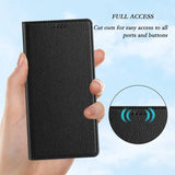 Кожен Калъф с Джобове за Xiaomi 17, Rfid Wallet Case, Черен (10)