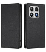 Кожен Калъф с Джобове за Xiaomi 17, Rfid Wallet Case, Черен (3)