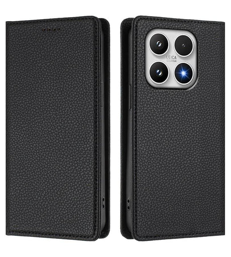 Кожен Калъф с Джобове за Xiaomi 17, Rfid Wallet Case, Черен (3)