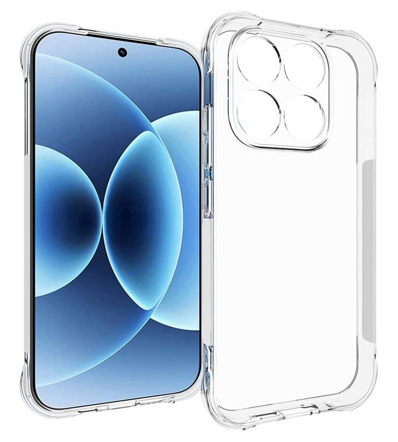 Противоударен Силиконов Калъф за Xiaomi 17, Crystal Armor Case, Прозрачен