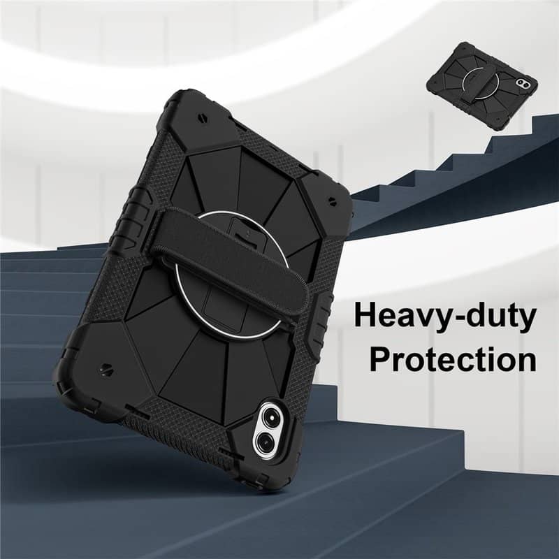 Калъф с Дръжка за Xiaomi Redmi Pad 2 Pro 12.1", KickStand Rugged Case, Черен (2)