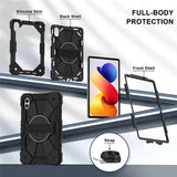 Калъф с Дръжка за Xiaomi Redmi Pad 2 Pro 12.1", KickStand Rugged Case, Черен (3)