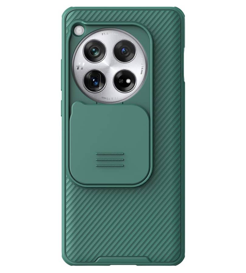 Калъф с Плъзгач за Камера за OnePlus 12, Nillkin CamShield Pro Case, Зелен