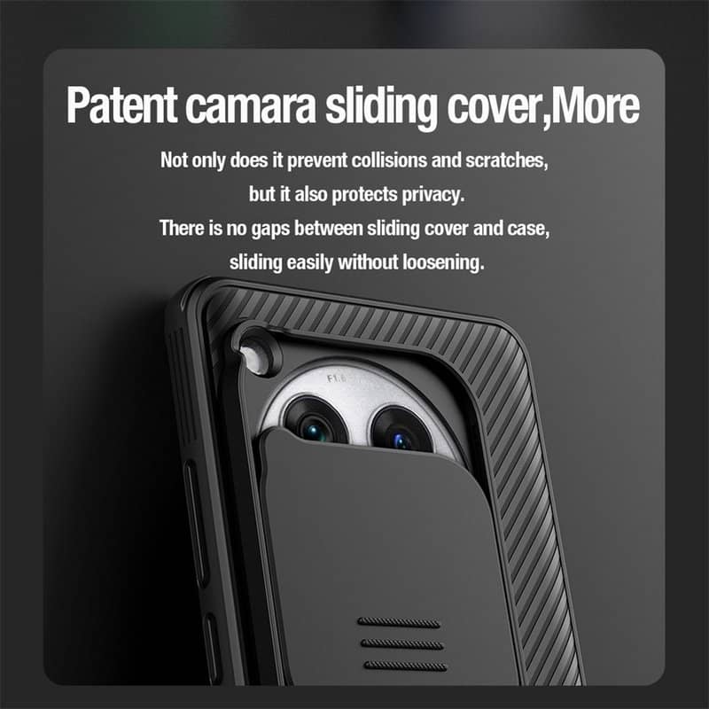 Калъф с Плъзгач за Камера за OnePlus 12, Nillkin CamShield Pro Case, Зелен (5)
