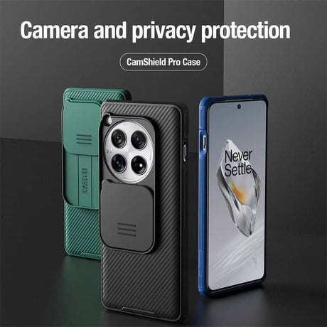 Калъф с Плъзгач за Камера за OnePlus 12, Nillkin CamShield Pro Case, Зелен (4)