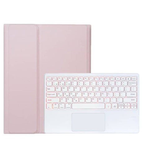Калъф с Клавиатура за Xiaomi Redmi Pad 2 Pro 12.1", Keyboard+TouchPad Backlit Case, Розов (3)