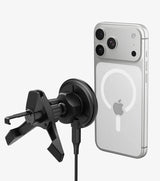 MagSafe Зарядно за Кола, Spigen EV15MAQ Wireless Car Charger Essential 15w, Черен (2)