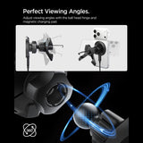 MagSafe Зарядно за Кола, Spigen EV15MAQ Wireless Car Charger Essential 15w, Черен (8)