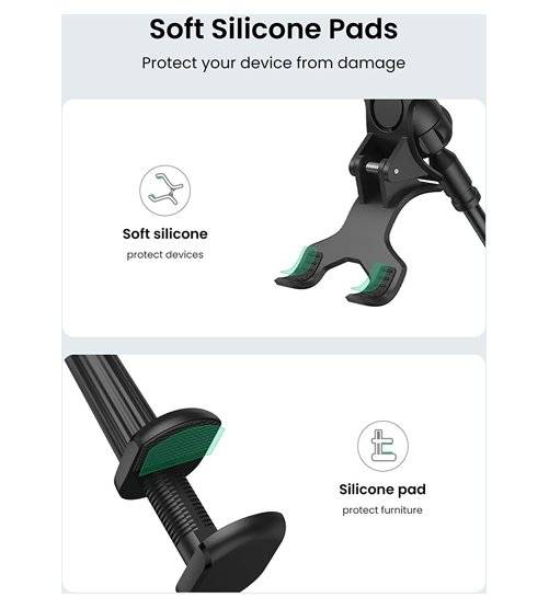 Подвижна Стойка за телефон, Ugreen Stand LP113, Черен (7)