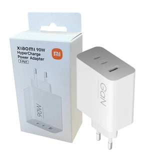 Оригинално Зарядно Xiaomi 90W HyperCharge Power Adapter (3-port) MDY-19-EK, Бял