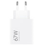 Оригинално Зарядно, Xiaomi 67W Charging USB-A BHR07SKEU, Бял