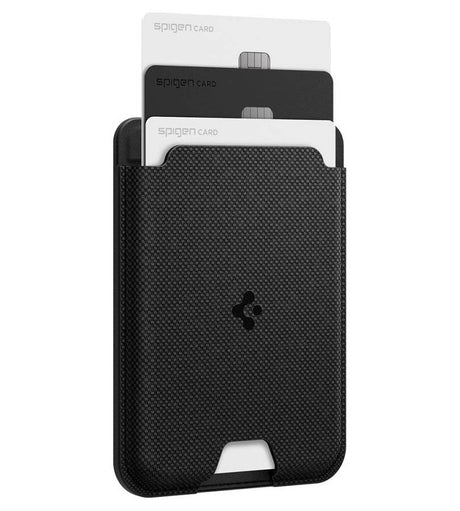 Magsafe Калъф за Карти за Samsung S, Spigen Urban Fit Mag Wallet Card Case, Черен (3)