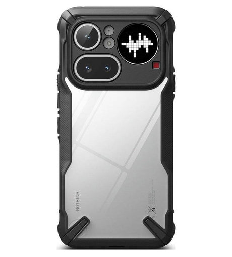 Противоударен Калъф за Notning Phone 4A Pro, Ringke Fusion X Case, Черен (3)