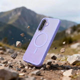 Magsafe Калъф за Samsung A57, Tech-Protect MagMat Case, Лилав (7)