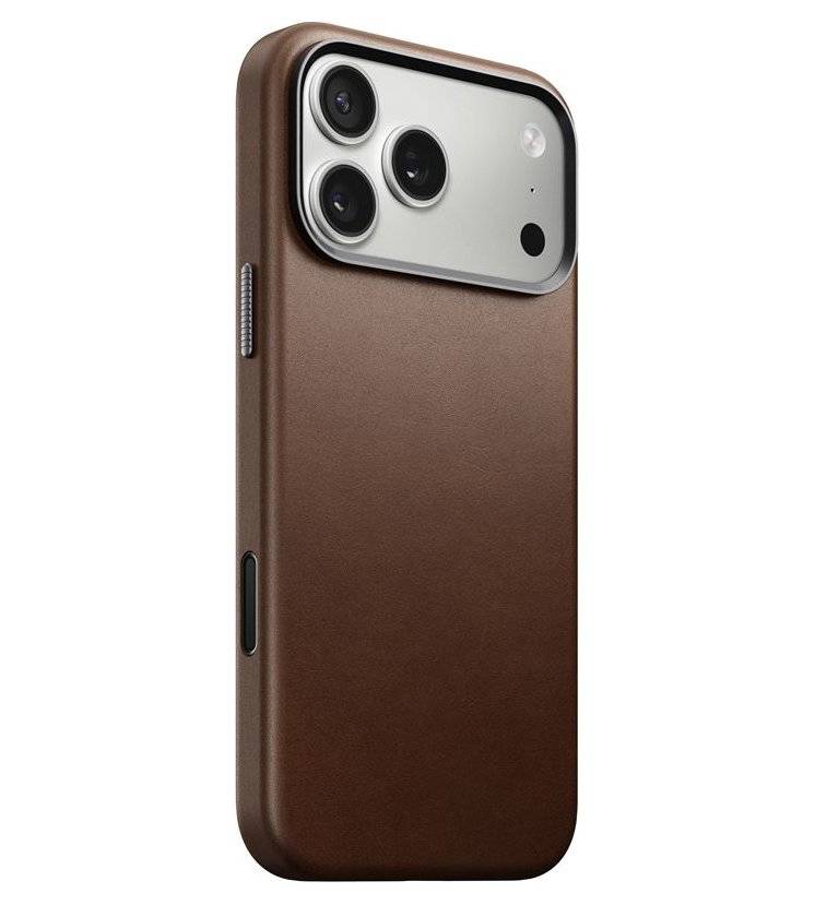 Magsafe Кожен Калъф за iPhone 17 Pro, Nomad Traditional Leather Case, Кафяв