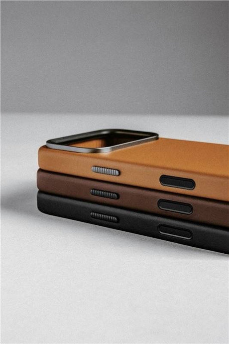 Magsafe Кожен Калъф за iPhone 17 Pro Max, Nomad Traditional Leather Case, Кафяв (8)