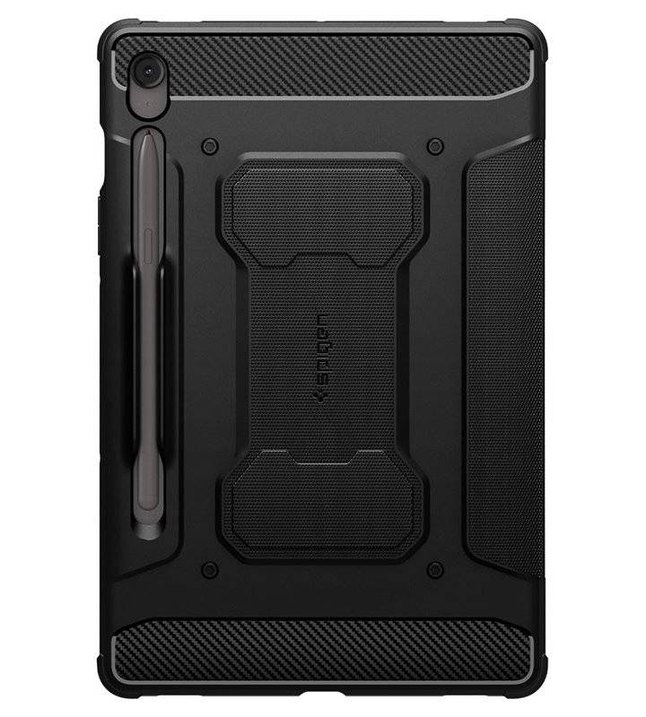 Противоударен Калъф за Samsung Tab S10 FE 10.9", Spigen Rugged Armor Pro Case, Черен (2)