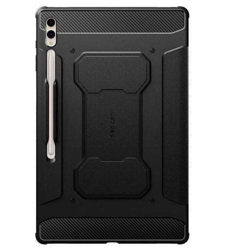 Противоударен Калъф за Samsung Tab S10 Ultra/ S9 Ultra 14.6", Spigen Rugged Armor Pro Case, Черен (2)