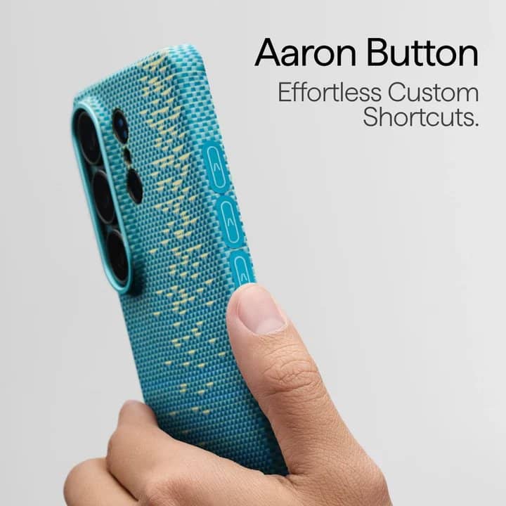 Magsafe Калъф за Samsung S26 Ultra, Pitaka Edge Case Lucid Blue, Син (5)