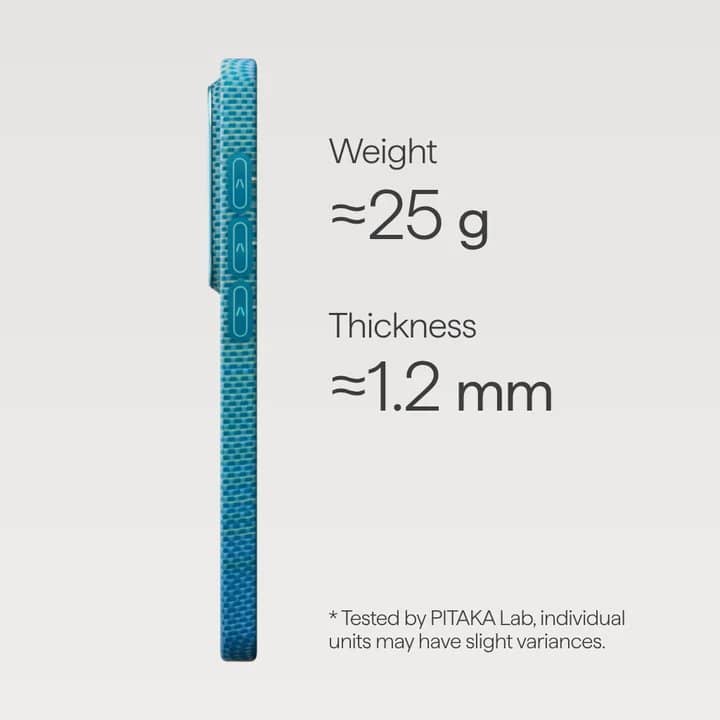 Magsafe Калъф за Samsung S26 Ultra, Pitaka Edge Case Lucid Blue, Син (4)