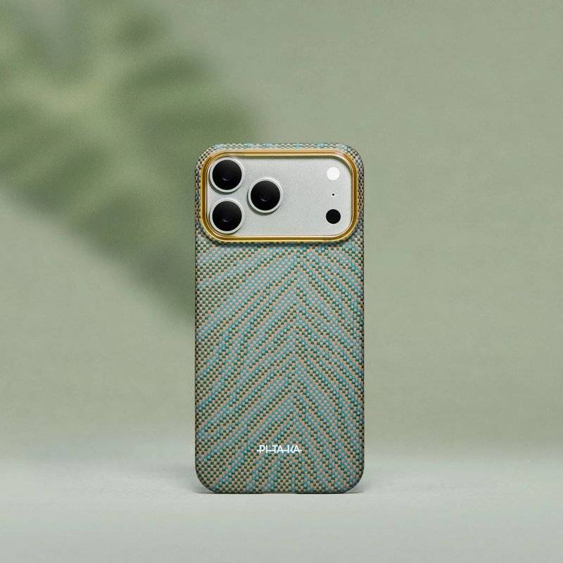 Magsafe Калъф за iPhone 17 Pro Max, Pitaka Edge Breath of Veins Case Dive Green, Зелен (6)