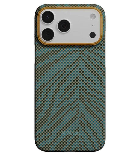 Magsafe Калъф за iPhone 17 Pro, Pitaka Edge Breath of Veins Case Dive Green, Зелен (2)