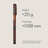 Magsafe Калъф за iPhone 17 Pro Max, Pitaka Edge Breath of Veins Case Burning Orange, Оранжев (4)