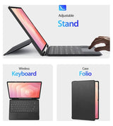 Калъф с Клавиатура за Samsung Tab S11 Ultra, Dux Ducis Keyboard 2in1 Case, Черен (6)