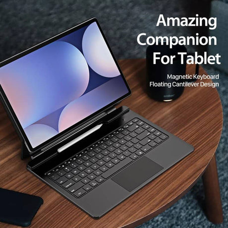 Калъф с Клавиатура и Тъчпад за Samsung Tab S11 Ultra, Dux Ducis Magnetic Keyboard Case, Черен (6)