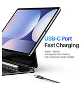 Калъф с Клавиатура и Тъчпад за Samsung Tab S11 Ultra, Dux Ducis Magnetic Keyboard Case, Черен (10)