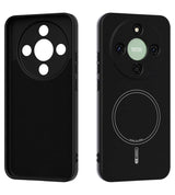 MagSafe Силиконов Калъф за Honor Magic 8 Lite, Liquid Silicone Case, Черен