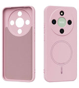 MagSafe Силиконов Калъф за Honor Magic 8 Lite, Liquid Silicone Case, Розов