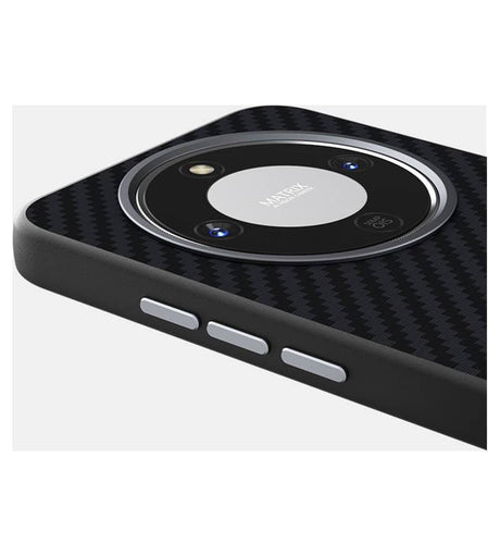 Magsafe Калъф за Honor Magic 8 Lite, Carbon Desigh Case, Черен (4)