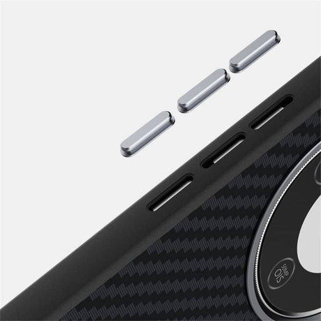 Magsafe Калъф за Honor Magic 8 Lite, Carbon Desigh Case, Черен (5)