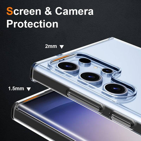 Калъф с Протектор за Samsung S23 Ultra, CellularLine Protection Kit, Прозрачен (6)