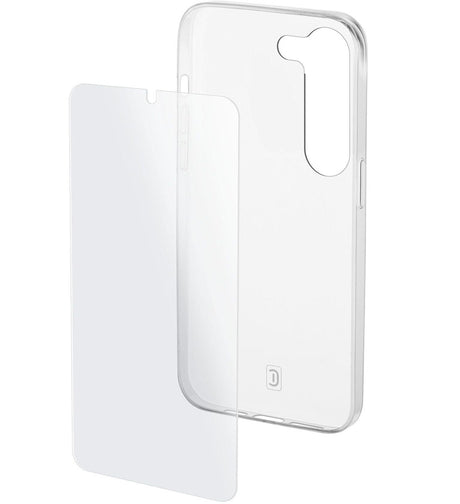 Калъф и Протектор за Samsung S23 Plus, CellularLine Protection Kit, Прозрачен (2)