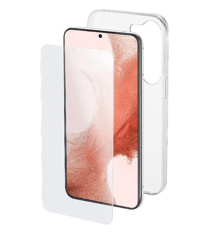 Калъф и Протектор за Samsung S23 Plus, CellularLine Protection Kit, Прозрачен (3)