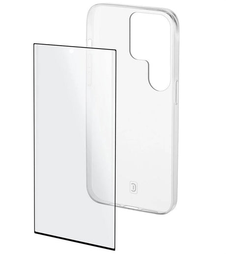 Калъф с Протектор за Samsung S23 Ultra, CellularLine Protection Kit, Прозрачен (2)