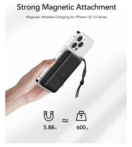 MaSafe Външна батерия, Veger Magon-Stand 10000mAh 22.5W, Черен (6)