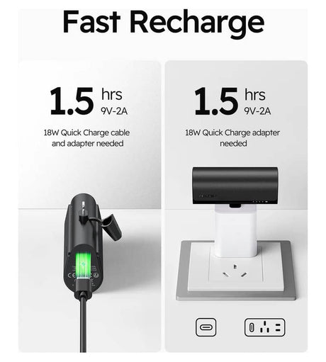 Външна батерия, Veger PlugOn USB-C 5000mAh 20W, Черен (10)