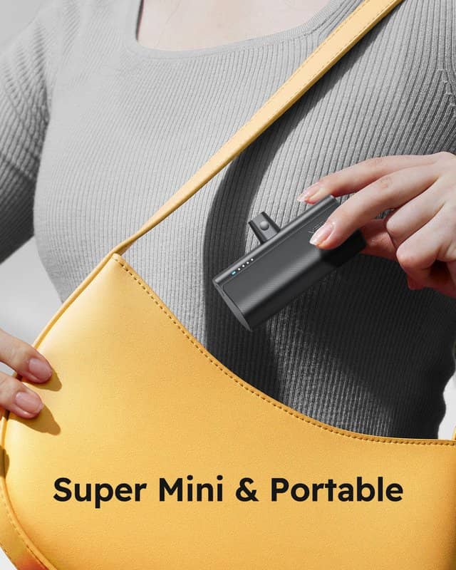 Външна батерия, Veger PlugOn USB-C 5000mAh 20W, Черен (11)
