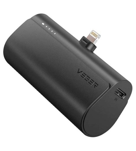 Външна батерия, Veger PlugOn Lightning 5000mAh 20W, Черен (3)