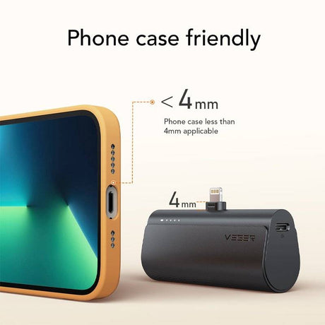 Външна батерия, Veger PlugOn Lightning 5000mAh 20W, Черен (6)